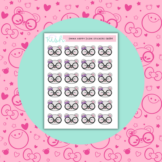 Happy | Emma Bear| Emoti| Sticker Sheet