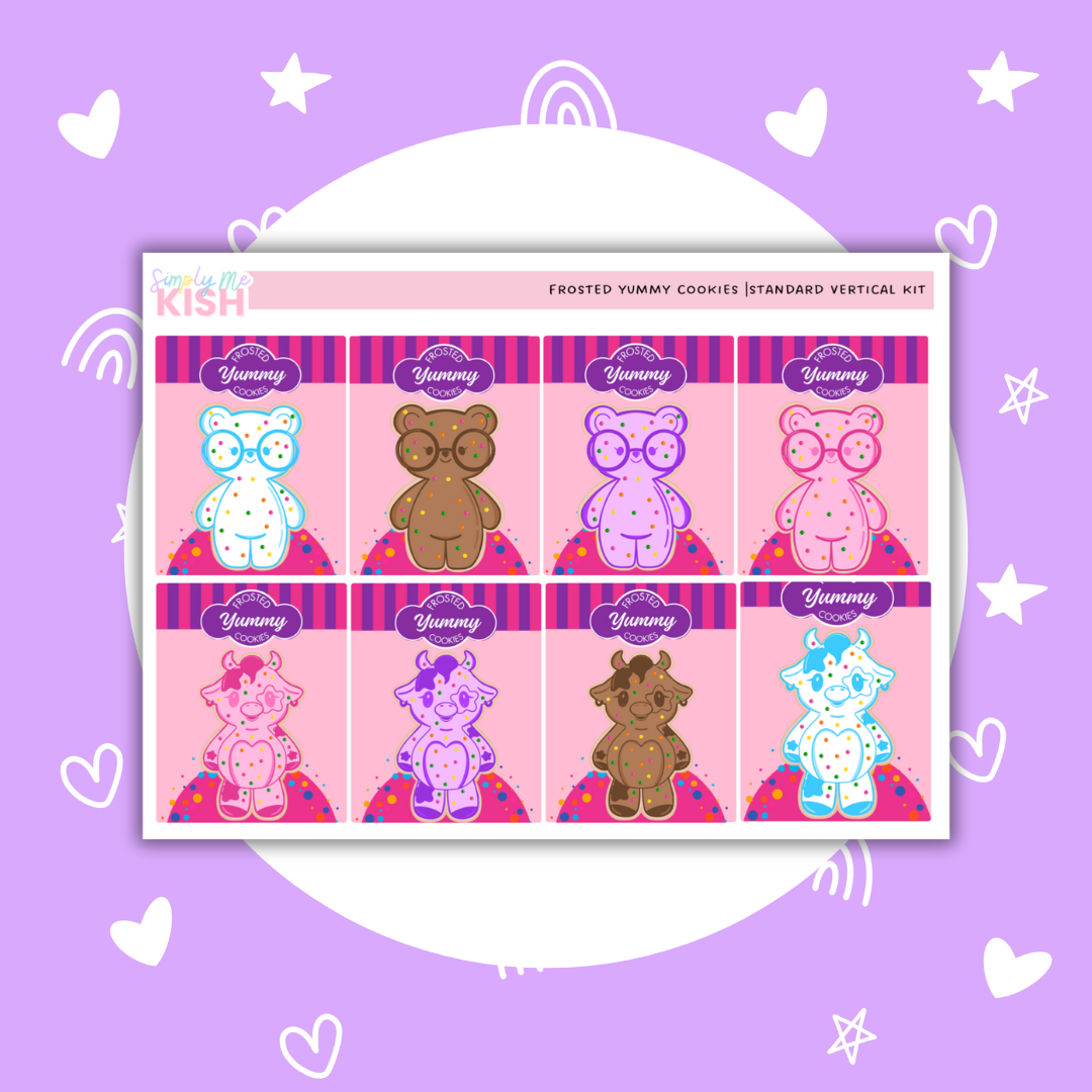 Frosted Yummy Cookies  |  Standard Vertical | Sticker Kit