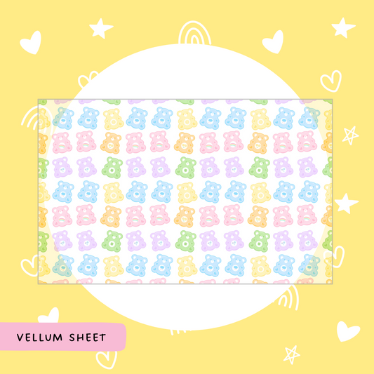 Gummy Bear | Vellum| Decorative Sheet