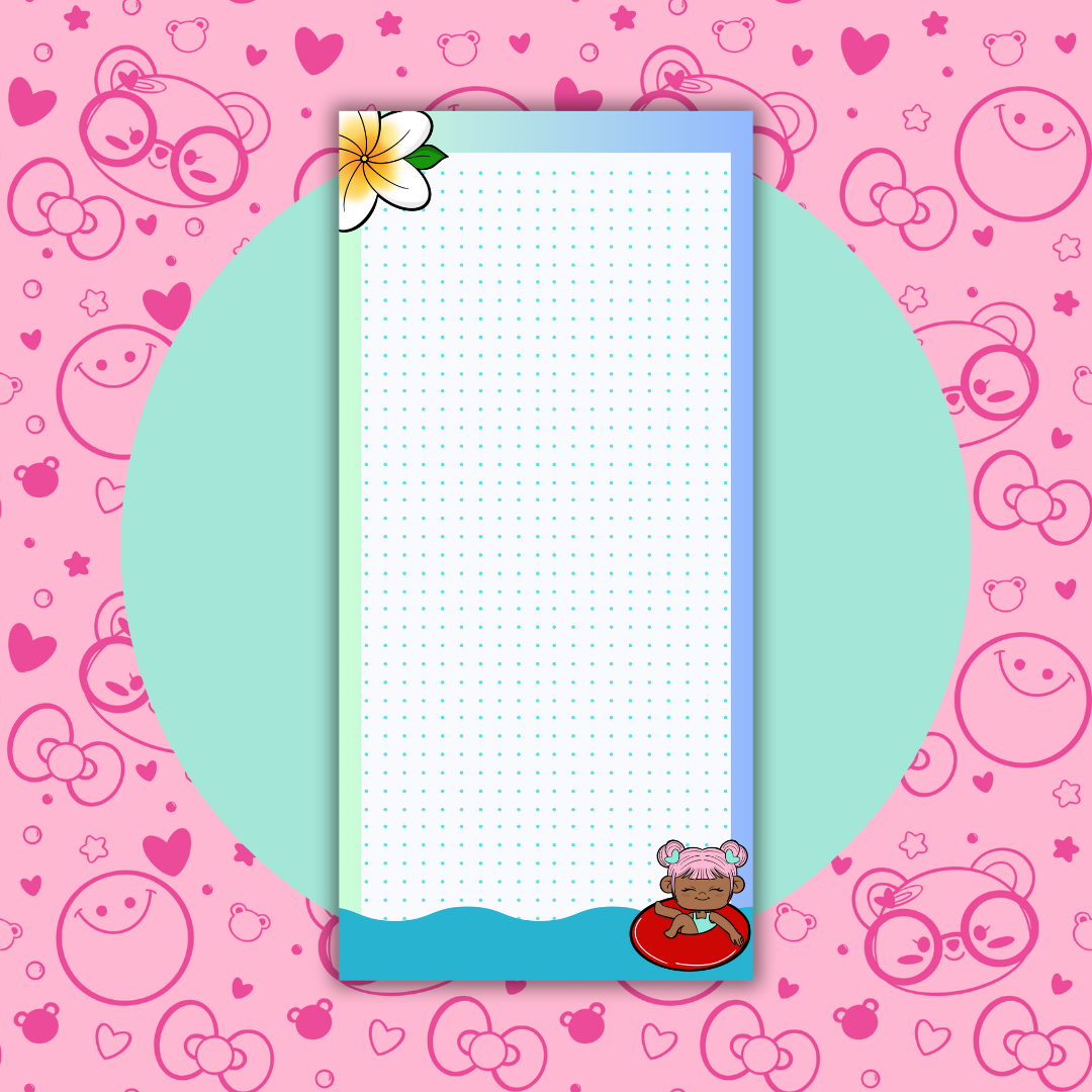 Tropic Summer-Dot Grid | Weeks| Full Page Sticker (Copy)