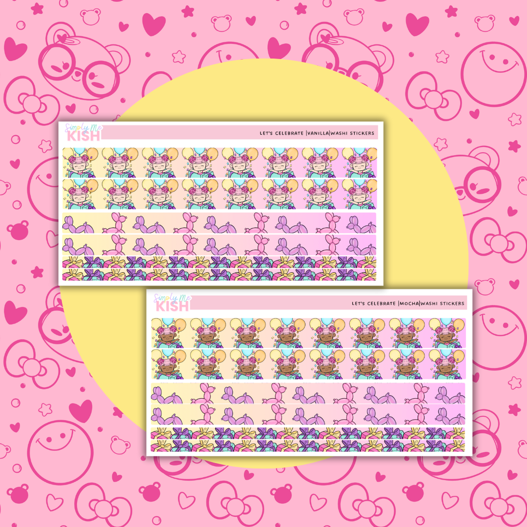 Let's Celebrate | Washi | Stickers