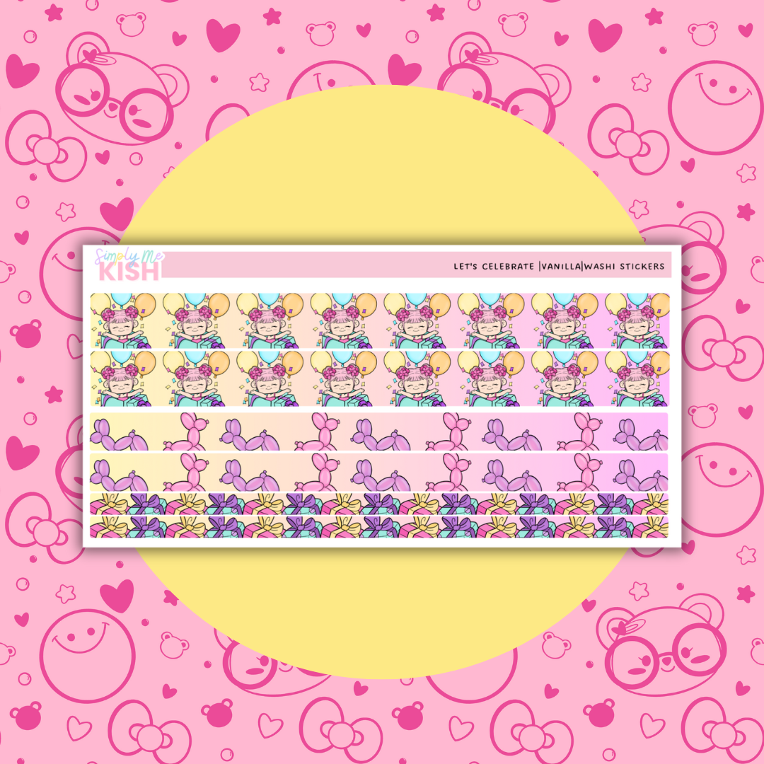 Let's Celebrate | Washi | Stickers