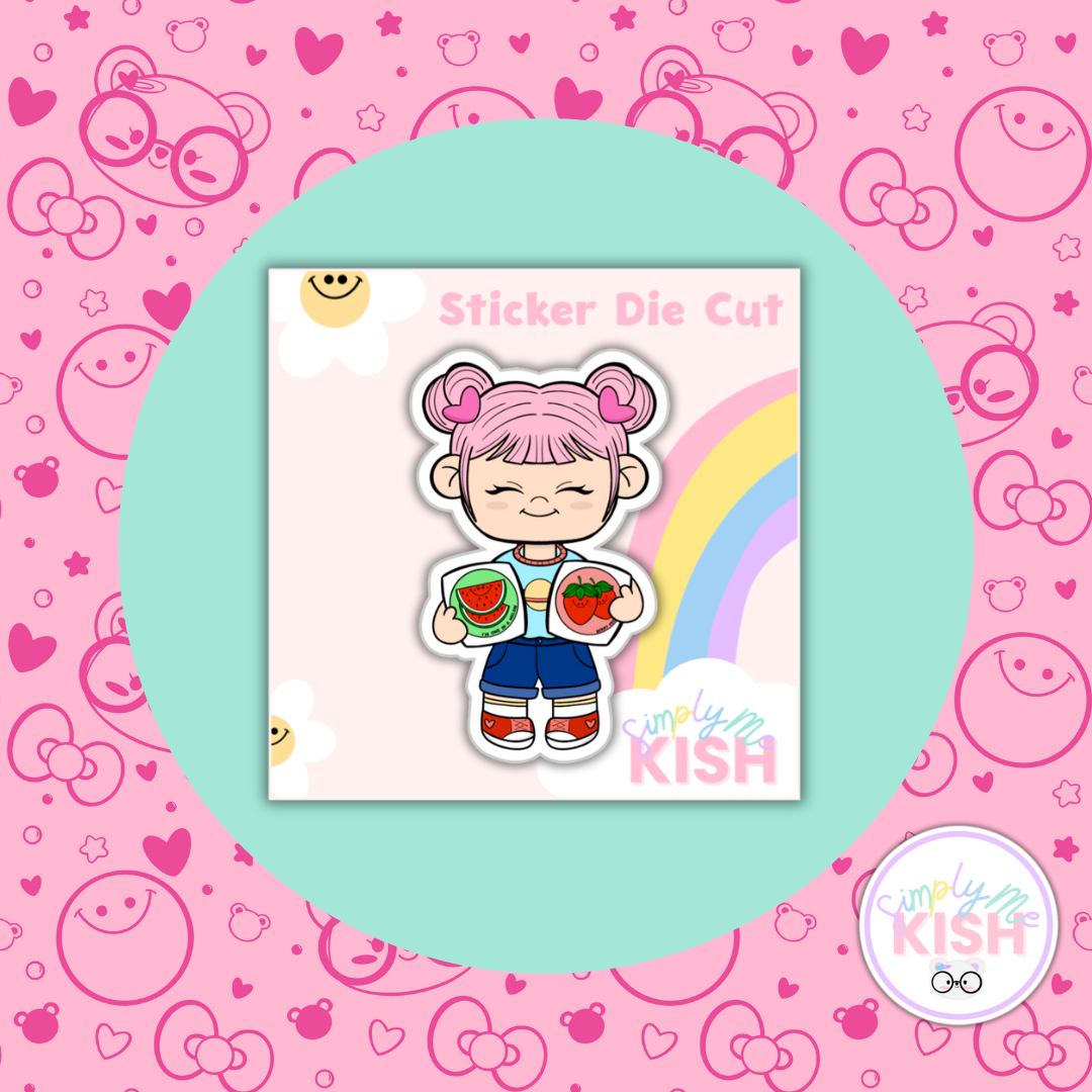 Kenny Loves Stickers | Character Doodles | Sticker Die Cut