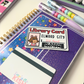 Miss Read's Library Card | Metal Book Card | Washi Card