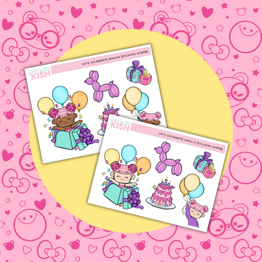 Let's Celebrate| Kenny Character|  Decorative Stickers