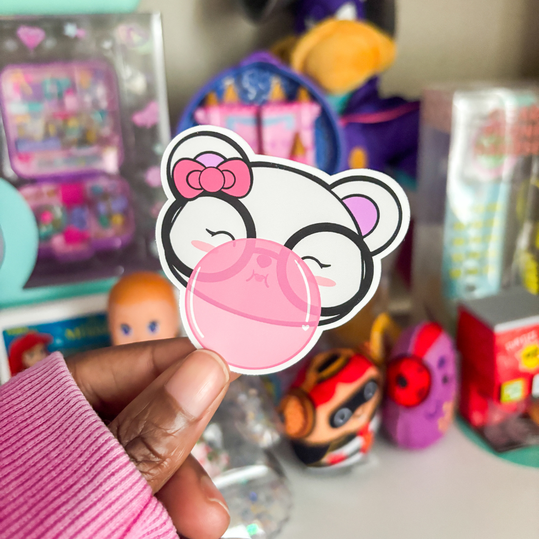 Bubble Gum Emma Bear | Sticker Die Cut