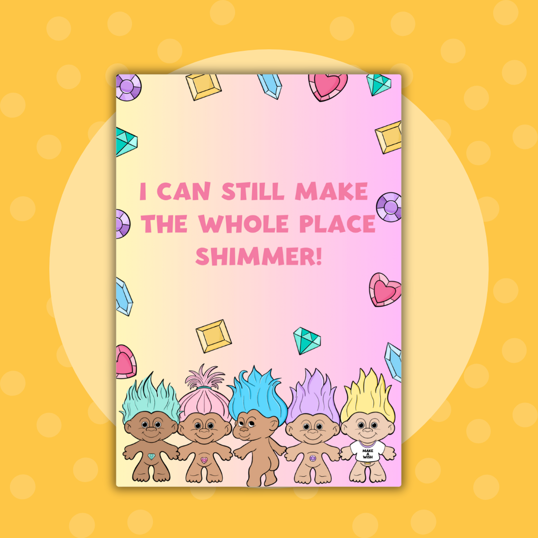 Bejeweled Trolls | A5| Full Page Sticker