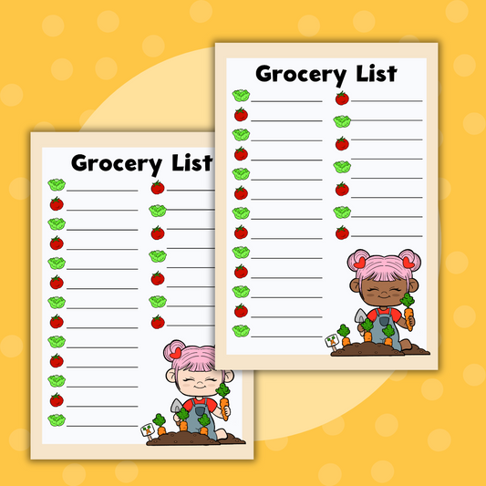 Farmville Grocery List | A5| Full Page Sticker