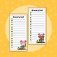 Farmville Grocery List | Weeks| Full Page Sticker