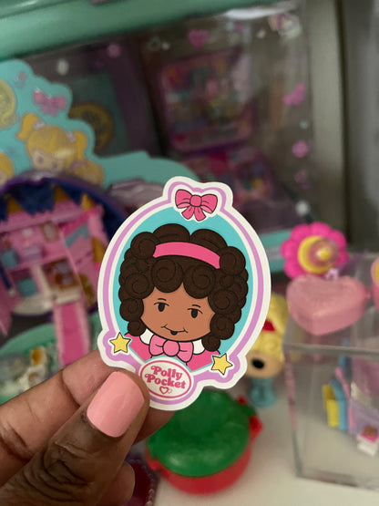 Tiny World of Polly | Sticker Die Cut| Water Resistant Vinyl