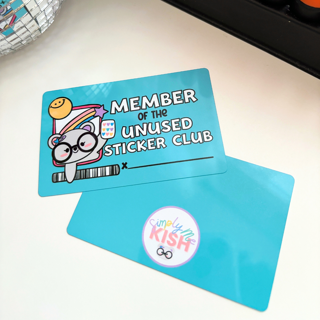 Member of the Unused Sticker Club | Metal Card