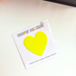 Mini Heart Transparent Sticky Notes| Size 1.5