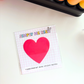Mini Heart Transparent Sticky Notes| Size 1.5
