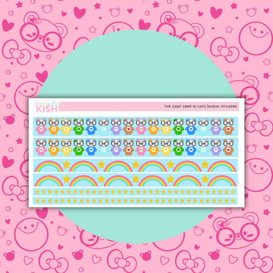 The Cozy Care-a-lots | Washi | Stickers