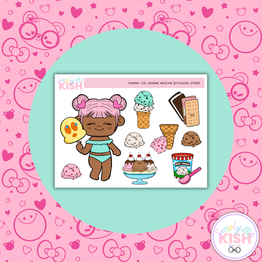 Yummy Ice Cream| Decorative Stickers
