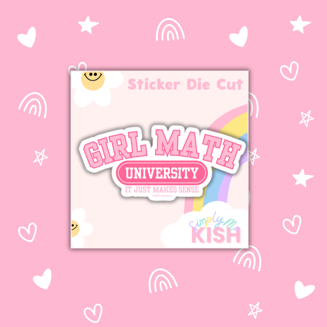 Girl Math University | Sticker Die Cut