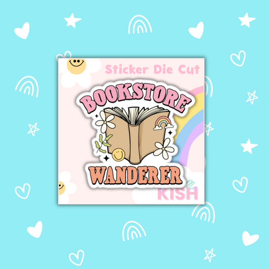 Bookstore Wanderer |Sticker Die Cut| Water Resistant| Vinyl Sticker