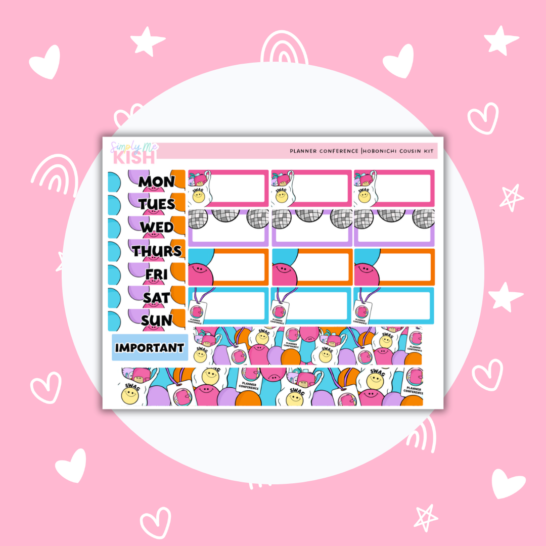 Planner Conference |  Cousin| Sticker Kit