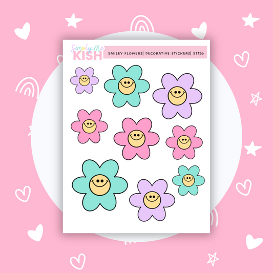 Happy Flowers | Decorative Stickers