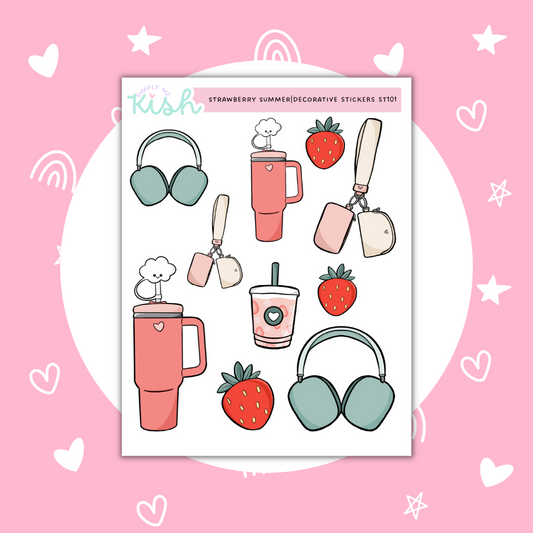 Strawberry Summer |  Decorative | Stickers