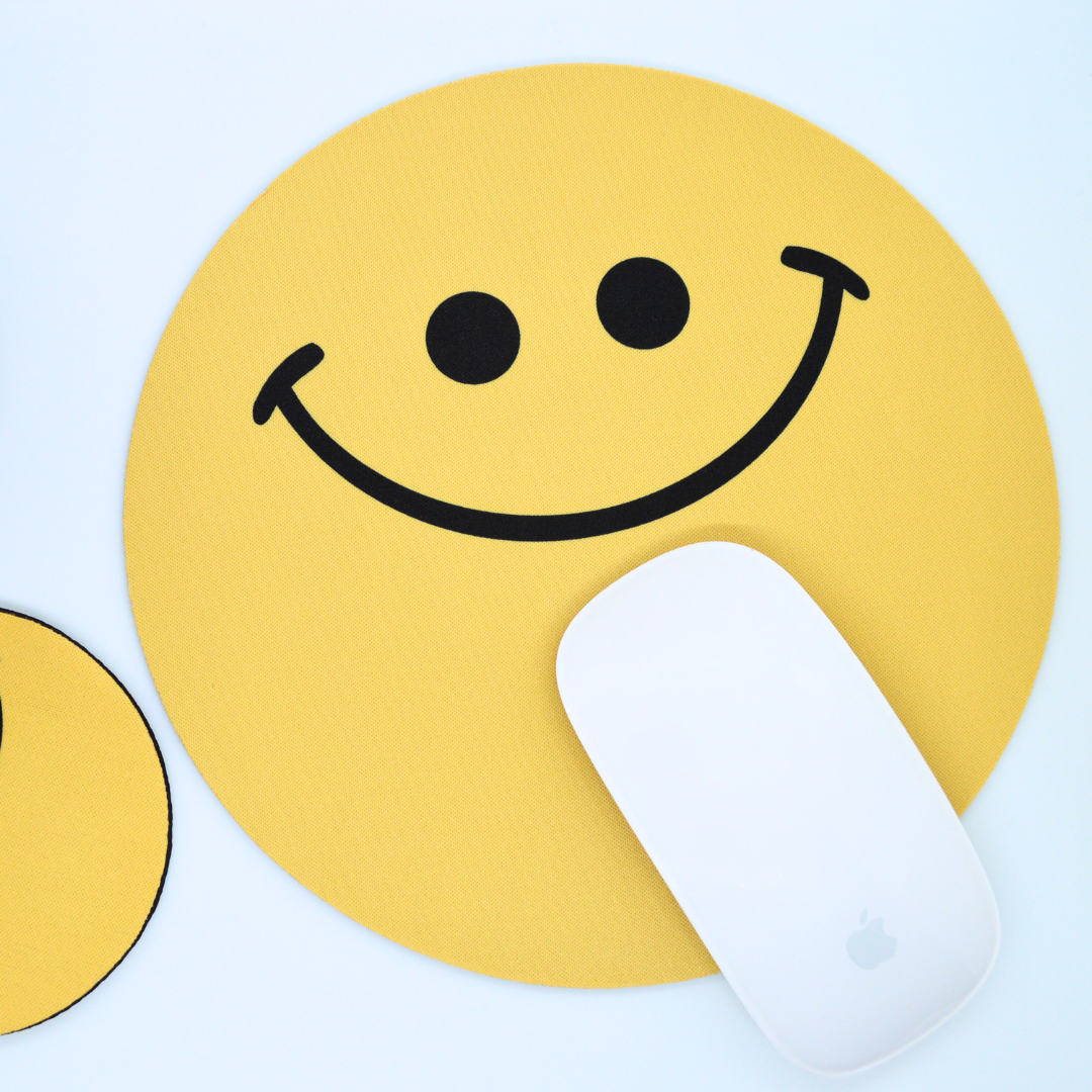 Yellow Happy Face | Mouse Pad