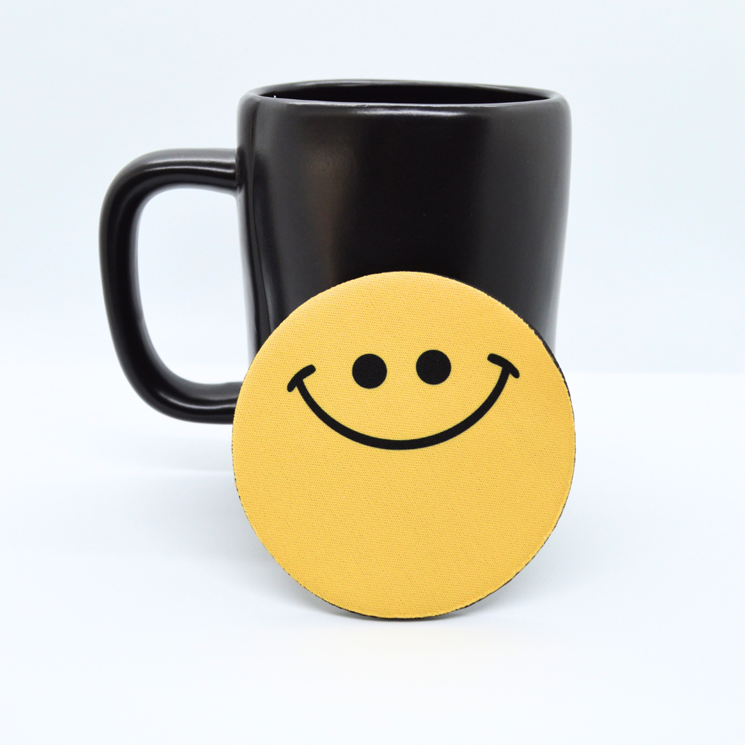 Yellow Happy Face | Cup Coaster