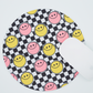 Happy Face| Checkered Print | Mouse Pad