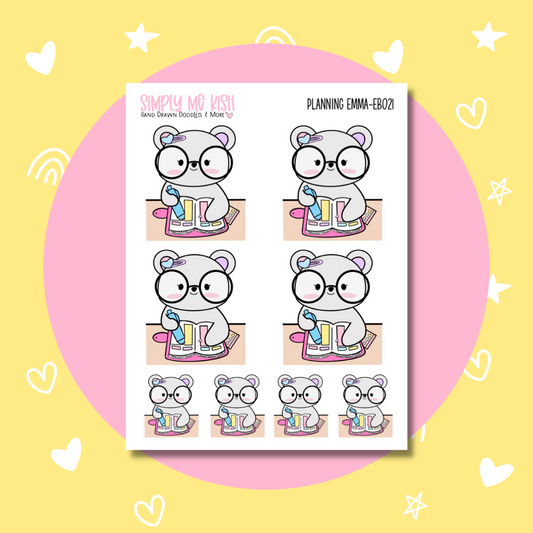 Planning |Emma Bear| Doodle| Stickers