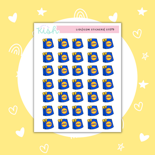 Lidl | Shopping Bag | Doodle | Icon Stickers