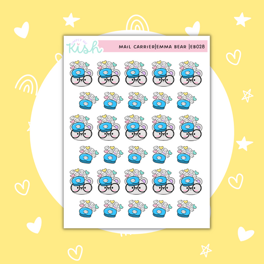 Mail Carrier | Emma Bear| Functional Stickers