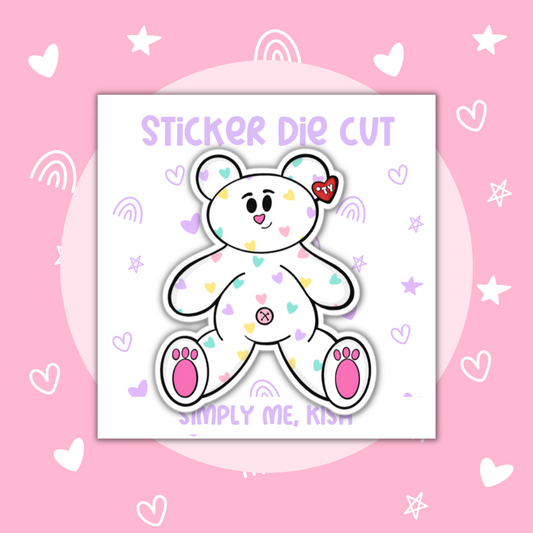 Heart Plushie | Sticker Die Cut