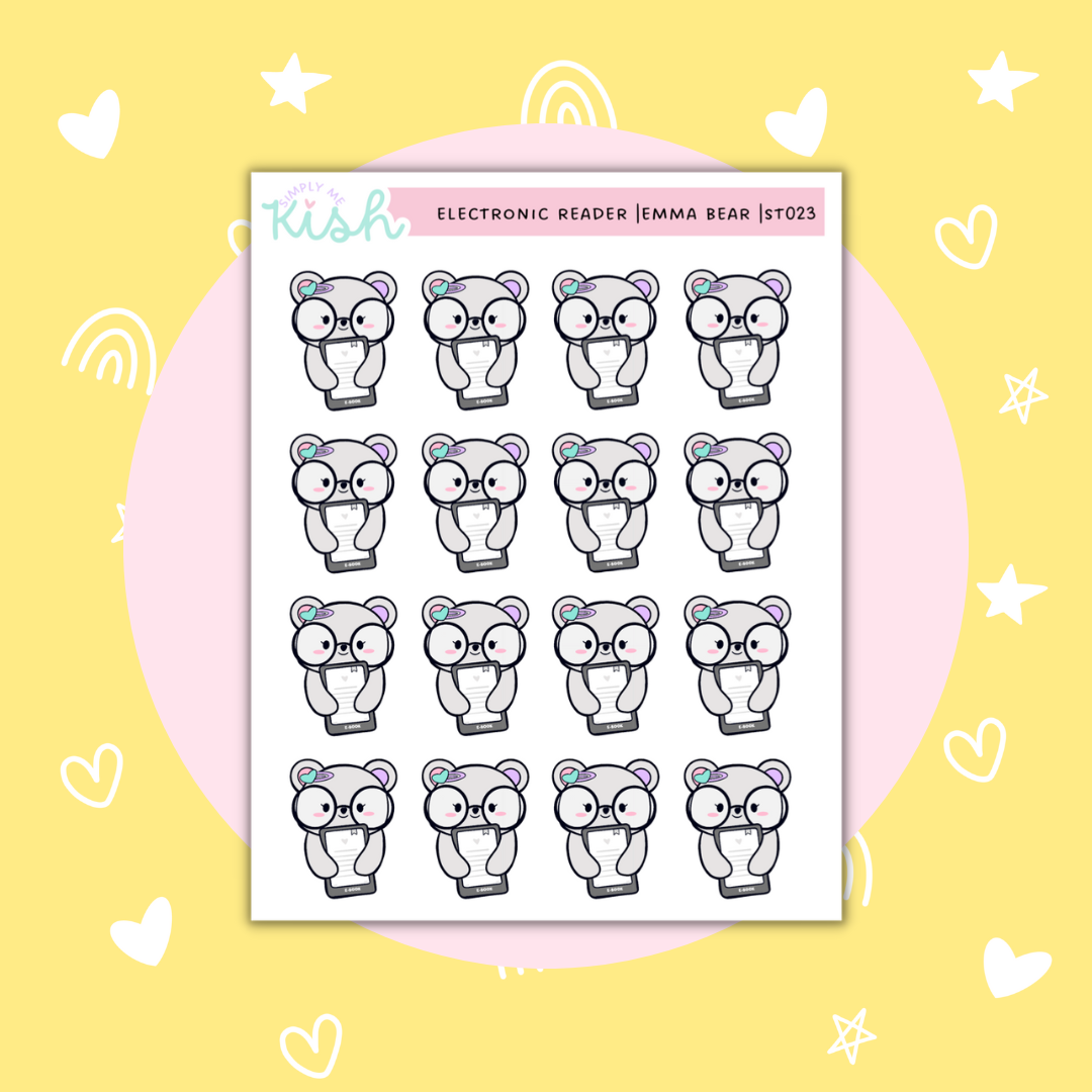 Electronic Book | Emma Bear| Functional Stickers