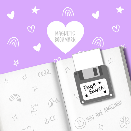 Pager Saver Floppy Disc Magnetic Bookmark