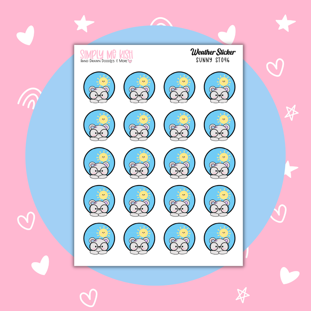 Weather Tracker| Sunny Stickers